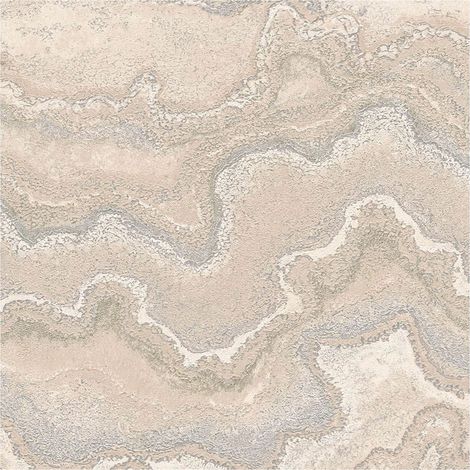 Graphic wallpaper wall Profhome 396596 hot embossed non-woven wallpaper textured in marble look and metallic effect beige cream silver 5.33 m2 (1/5)