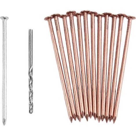 Kit de clous en cuivre pour abattre des arbres, clous en cuivre pur de 3,5 pouces en vrac (1/4)