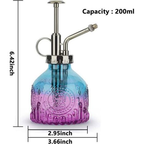Vaporisateur - Verre - 200 ml - Pour Arrosage Plantes Intérieur - Pompe Ergonomique - 1 Pièce (1/5)