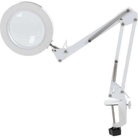 Loupe lumineuse pliable avec pince, grossissement 5X, éclairage LED 3 températures de couleur, 11 niveaux de luminosité réglables (1/5)
