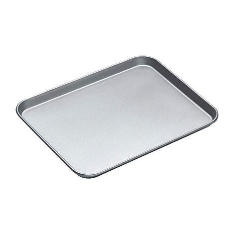 KitchenCraft Teglia grande con rivestimento antiaderente, 38 x 30,5 cm - Argentato (1/4)