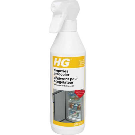 Dégivrant pour congélateur 500 ml – Élimine la glace rapidement – Préserve la qualité des aliments – Réduit la consommation d'énergie – HG