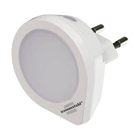 BRENNENSTUHL LUZ NOCTURNA LED CON SENSOR CREPUSCULAR NL 01 QD/LUZ DE ORIENTACIÓN (LUZ SUAVE Y DISCRETA, CONSUMO DE ENERGÍA EXTRE