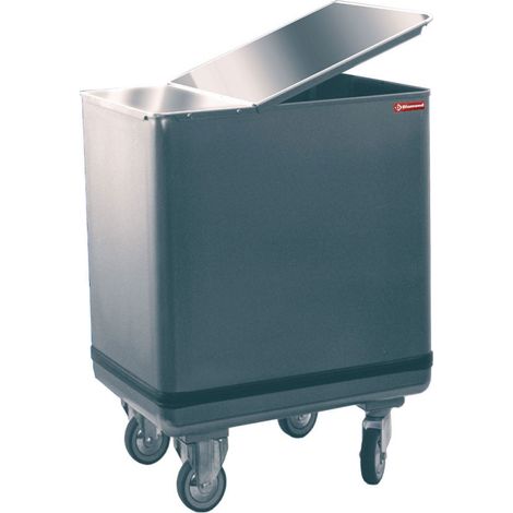 Trémie sur roues en inox 125 l - Diamond (1/2)