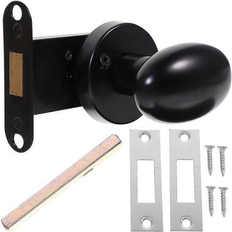 Verrou de porte invisible à pêne dormant unilatéral, en acier inoxydable, silencieux, ouverture et fermeture faciles (1 jeu) (1/2)