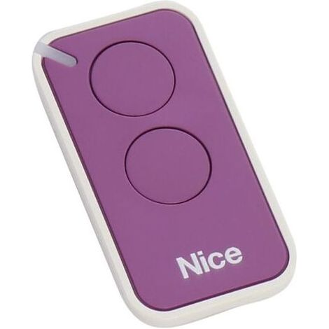 Télécommande Nice Inti 2L Lilas, fréquence 433,920 MHz