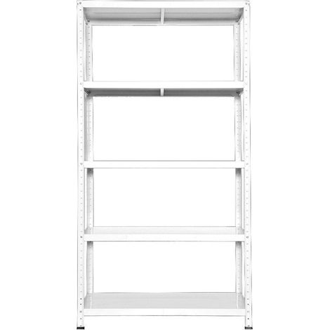 Scaffale in Metallo 5 Ripiani 100x40x187 cm Ettore Bianco (1/3)