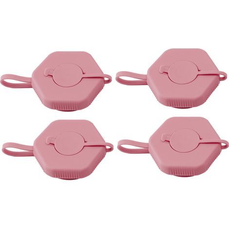 4 bouchons de bouteille d'eau rechargeables anti-fuite, couvercles de remplacement réutilisables pour bidons de gallon, rose, pour maison et bureau (1/5)