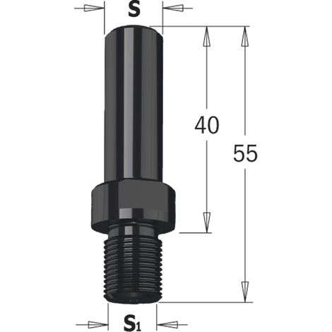 797.127.00 RÉDUCTION M12X1 AVEC RACCORD S=12.7X40 L=55 DX