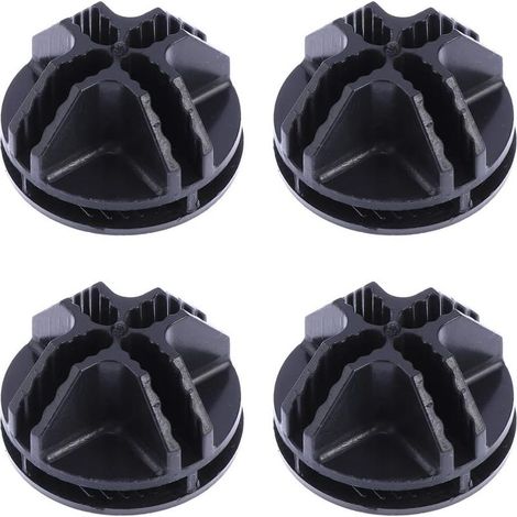 20 Connecteurs Abs En Cube De Fil Métallique Pour Étagères De Rangement En Cube De Fil Et Fermoir À Boucle Clip Organisateur Modulaire (Noir) (1/5)