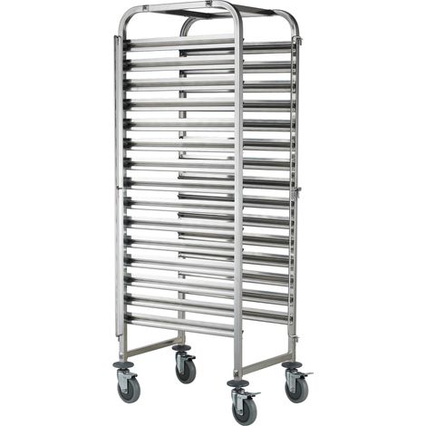 Chariot Inox Démontable 15 Glissières pour Bacs GN 1/1 - Pujadas