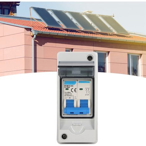 BAOYI BOB7Z-63 25A Wasserdichter DC-Trennschalter für 1000V Photovoltaikanlagen mit IP65 wasserdichtem Verteilerkasten, Miniatur-Leistungsschalter für Photovoltaik-Solarstromerzeugungssysteme (1/5)