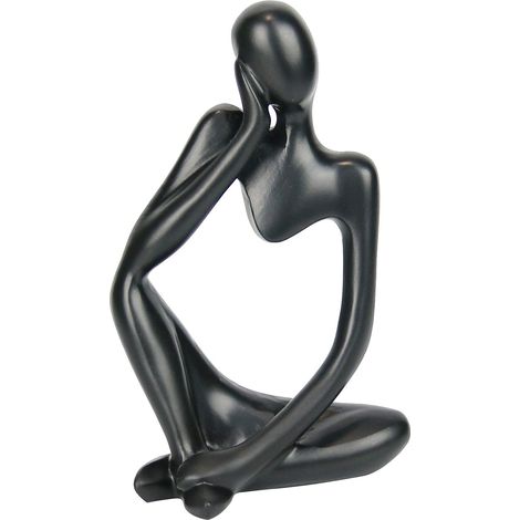 Statue en résine, style penseur, sculpture abstraite décorative, statue de collection (1/3)
