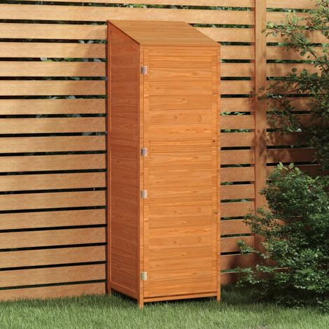 Abri de jardin, marron, 55 x 52 x 174,5 cm, en bois de sapin massif
