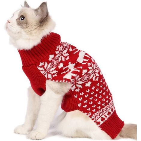 Suéter navideño para perros con diseño de ciervo Edelweiss. (1/5)
