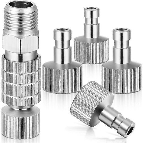 douilles 1/8 pouce et adaptateur de prise, valve de réglage, accessoires pour aérographe - DD0 (1/5)