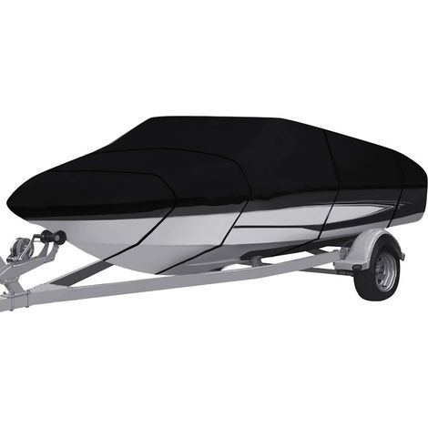 Bâche de Bateau pour remorque,très résistante 210D/420D de qualité Marine en Tissu Oxford imperméable,pour Yacht, Bateau de pêche, tri Coque (1/5)