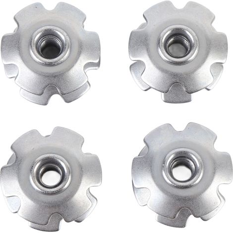 4 Stahl-Sternmuttern 28,6 mm für Fahrradgabeln, effektive Sicherung. (1/5)