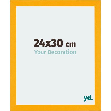 yd. - Cadre photo 24x30 - Jaune - MDF - Mura
