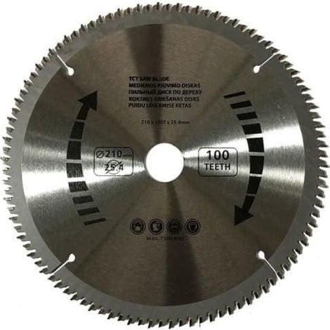 Bosch lame circulaire 210x25.4 mm 100 dents argent