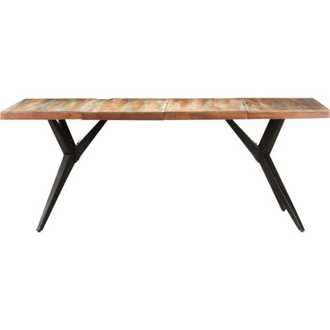 Maison Exclusive - Esstisch 200x90x76 cm Altholz Massiv