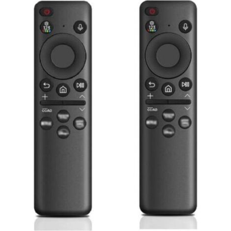 Télécommande de remplacement Samsung BN59-01432A, télécommande vocale solaire universelle pour Smart TV Samsung avec 4 touches de raccourci, noire 2pcs (1/5)