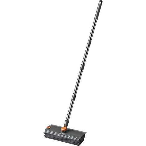 Brosse de nettoyage de sols 2 en 1, racleur multifonctionnel rotatif à 360°, brosse de sol épaisse, outil de nettoyage sans angle mort (1/5)