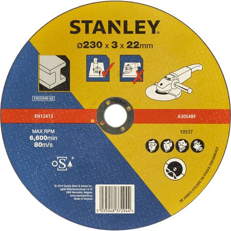 Disco de corte para metal ø 230 mm  STANLEY STA32040-QZ