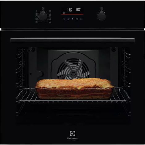 Horno multifunción empotrable de 72 L y 60 cm con limpieza pirolítica, negro - LOF6P16Z - Electrolux -