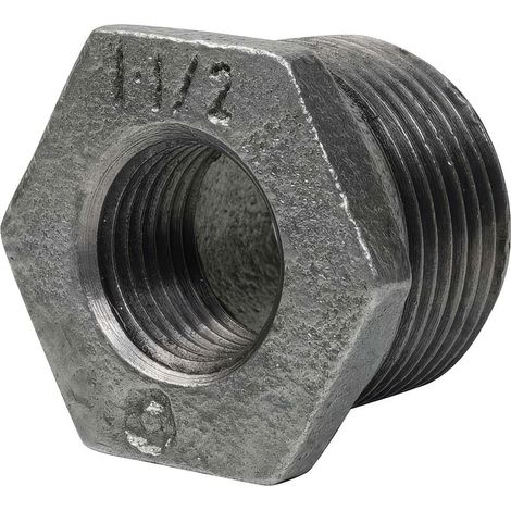 Réduction Simple Mâle/Femelle en Fonte Malléable Galvanisée - L'Excellence Anti-Corrosion Ø A: 1/2'' Ø B: 1/4'' (1/2)