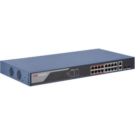 Hikvision 16 Porte Fast Ethernet Smart PoE Switch DS-3E1318P-EI