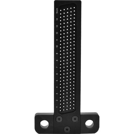 T-förmiges Lineal für die Holzbearbeitung, Lineal aus Aluminiumlegierung, Holzmesswerkzeug, Holzmarkierungswerkzeug, T-förmiges Messlineal, Winkel, Lochmarkierungswerkzeug (1/5)