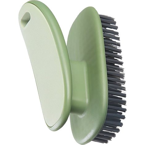 Brosse à récurer douce pour le linge, les vêtements et les chaussures brosse à récurer ergonomique avec poignée pour le nettoyage ménager. (1/5)