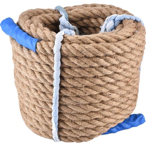 Juteseil für Outdoor-Sportklettern, robustes Zugseil, Bungee-Seil. (1/4)