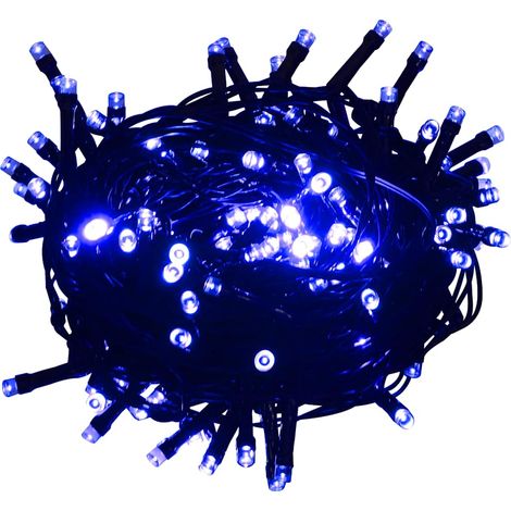 Tira de luces con 600 LED PVC azul 60 m vidaXL