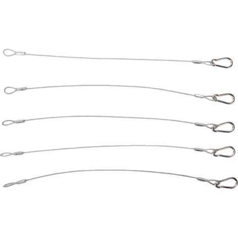 Lot de 5 mangeoires à oiseaux en fil d'acier antirouille avec corde de suspension réglable pour baignoire (1/5)