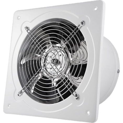 4-Zoll-Abluftventilator, 130 x 130 mm Wandventilator, geeignet für Decken, Badezimmer, Dachböden, Fenster und Keller, 220 V, 20 W (1/5)