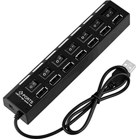 7-Port USB Hub with ON/OFF Switch (1/4)