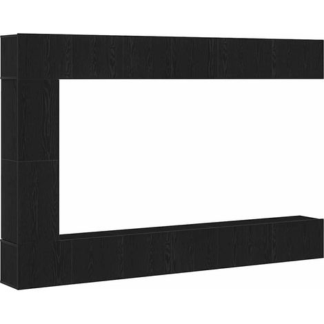 Maison Exclusive - Ensemble meuble TV 9 pcs Chêne noir Bois d'ingénierie