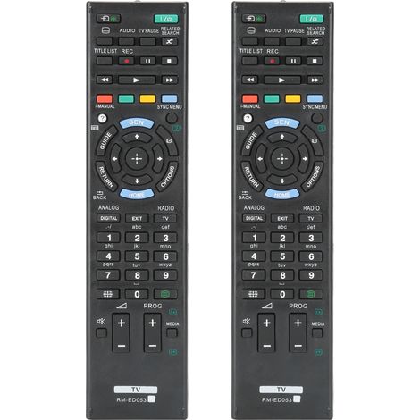 2-teiliges Universalfernbedienungsset für SONY-Fernseher, Multifunktions-Ersatzfernbedienung (1/5)