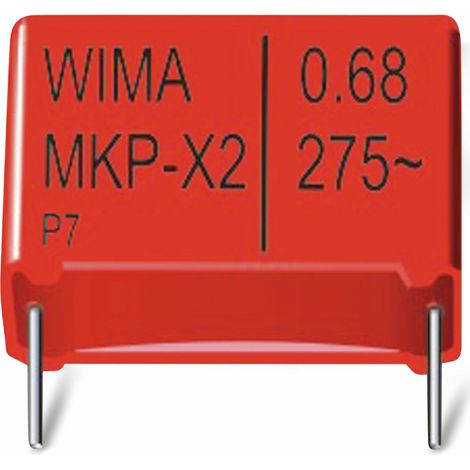 Condensateur à film WIMA, 0,22 µF, 305 V-, radial, RM 15, MKX2AW32204F00KSSD