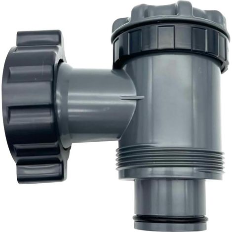Applicable Vanne de entrée/Sortie pour Compatible avec Coleman, Intex, Bestway, Pompe de Filtre de Piscine Hors Sol, pièces de Rechange de Pompe de Piscine, pour Tuyau de 1-1/2 Pouces (Lot de 1, B) (1/5)