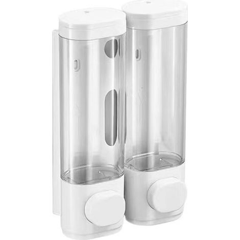 Distributeur De Savon - Mural Manuel - Réservoir Transparent En ABS - Pour Salle De Bain Cuisine Hôtel - 1 Pièce (1/5)