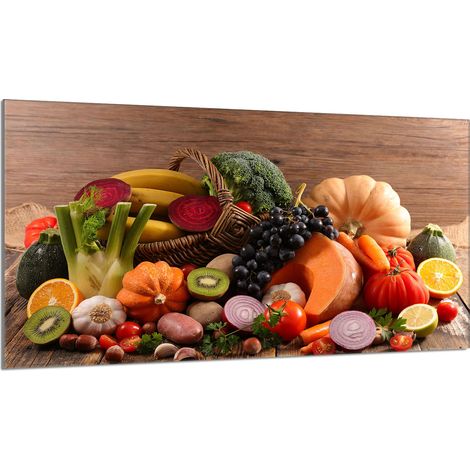 Glasschutzplatte für den Herd 90x52 Food (1/5)