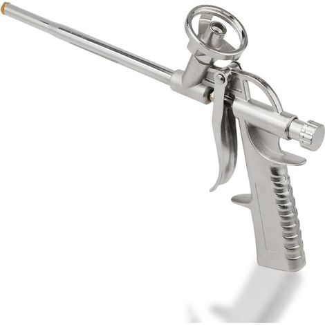 Pistolet à Mousse Professionnel en Aluminium – Outil de Pulvérisation Expansible pour Isolation, Mastic et Étanchéité, Design Ergonomique, (1/5)