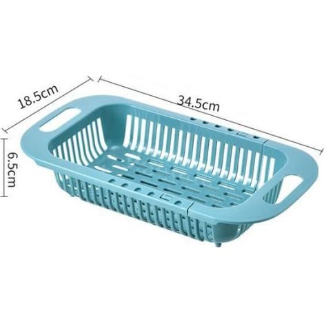 Panier De Vidange - Évier Réglable 2 En 1 - Pour Cuisine - Avec Bassin En Plastique - 1 Pièce (1/4)