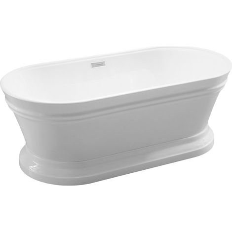 Aqualine Antik - Baignoire îlot, 160x79 cm, blanc E2679 (1/4)