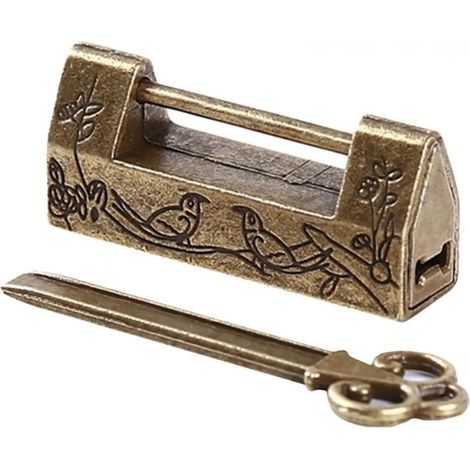 Vintage Zinc Alloy 41mm Lock for Jewelry Box (1/5)