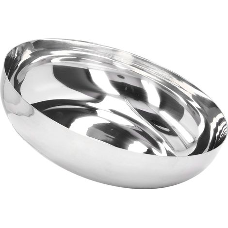 Bol en acier inoxydable 304, facile à nettoyer, rangement peu encombrant, design élégant, bol de service pour la cuisine et la pâtisserie (1/5)