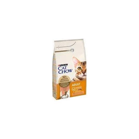 crocchette per gatto adulto "cat chow" all'anatra, 1,5 kg - purina (1/2)